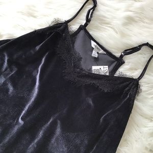 Nine West velour lace cami